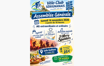 Réservez votre soirée du 14 novembre